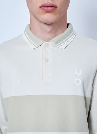 Fred Perry x Craig Green Reversible Long Sleeve Polo Shirt Beige fry0166006