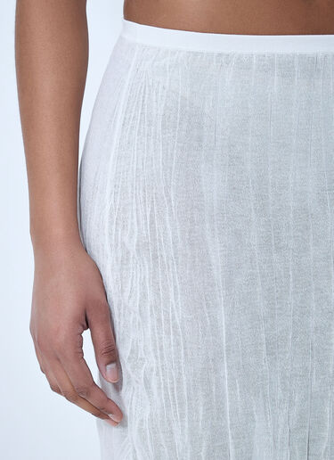 TOTEME Textured Knit Maxi Skirt White tot0264014