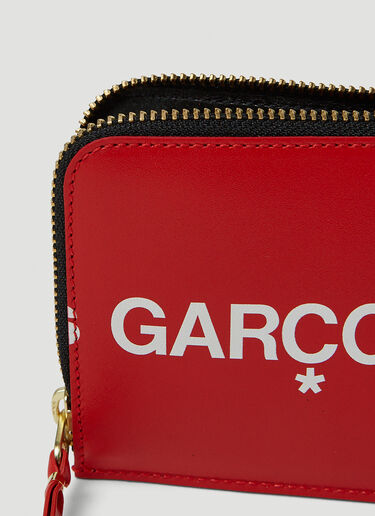 Comme des Garçons Wallet Huge Logo Zip Wallet Red cdw0347013