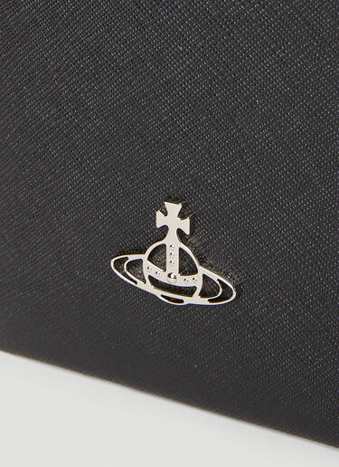 Vivienne Westwood Orb Plaque Passport Holder Lanyard Black vvw0152042
