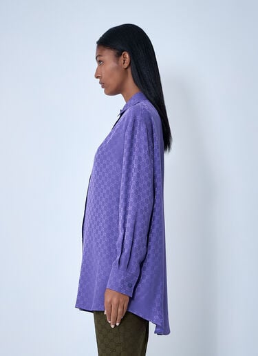 Gucci Monogram Shirt Purple guc0261130