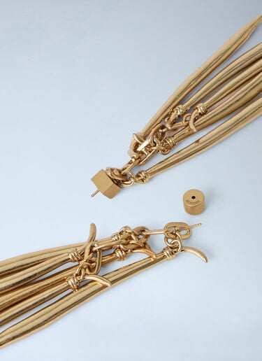 Jacquemus Les Boucles Haricots Earrings Gold jac0264033