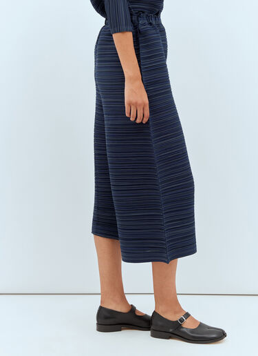 Pleats Please Issey Miyake Sheer Bounce 阔腿裤 蓝色 plp0257022
