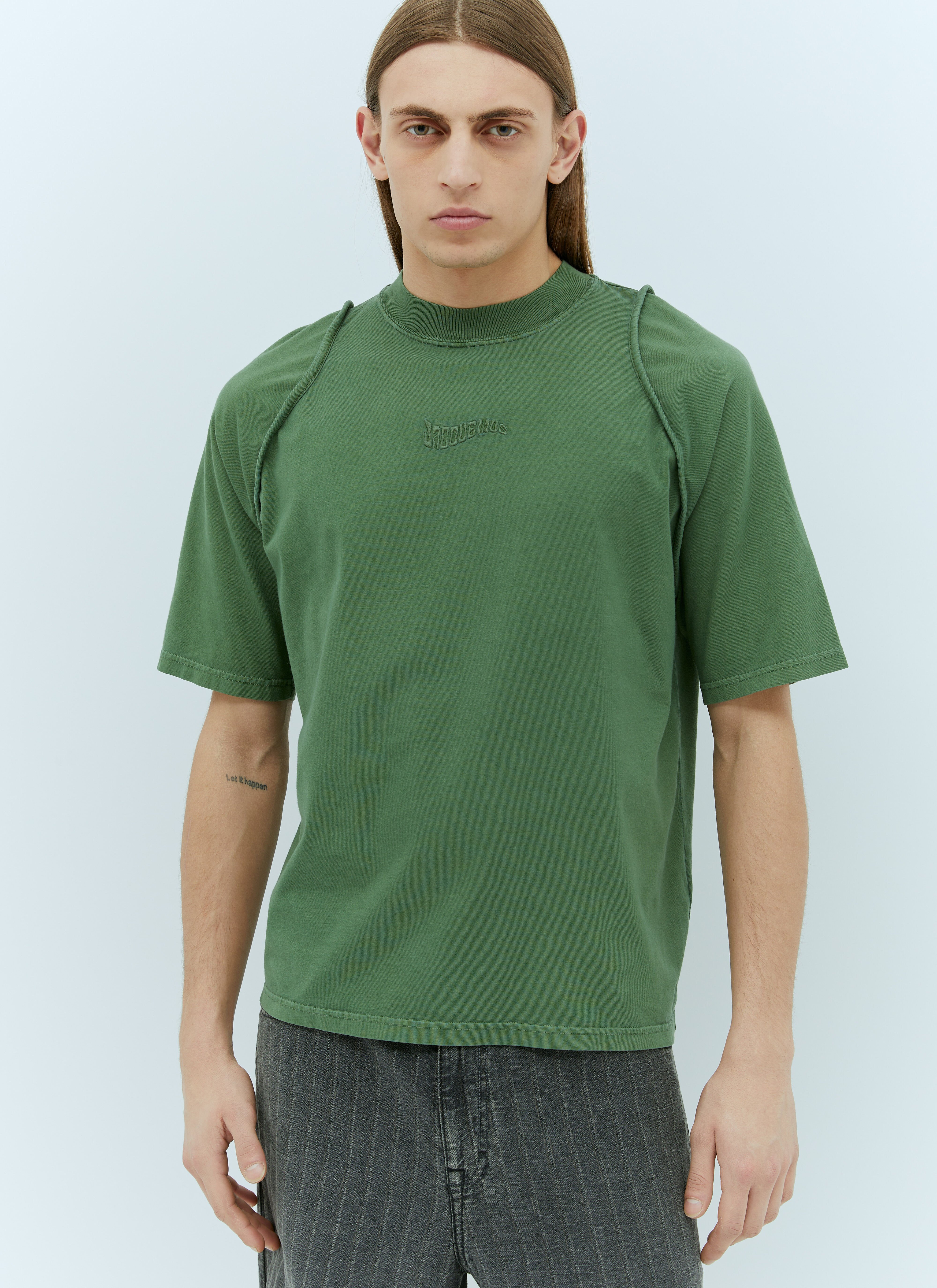 Jacquemus Le T-Shirt Camargue Green jac0156014