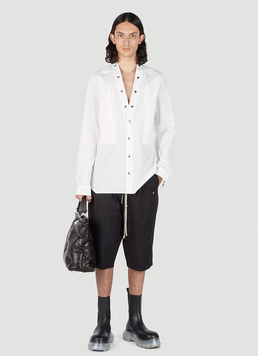 Rick Owens Larry Fogpocket Shirt White ric0151004