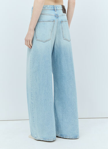 Sportmax 와이드 레그 진 블루 spx0256008