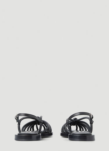 Jil Sander Nappa Sandals Black jil0248023