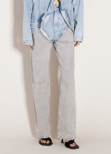 Y/Project Cut-Out Jeans Grey ypr0255004