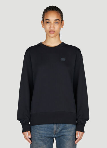 Acne Studios Face Patch Sweatshirt Black acn0253017