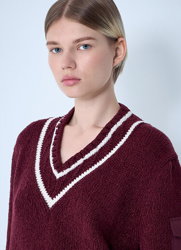 Wool Sweater Moncler Wool Sweater Red mon0261010