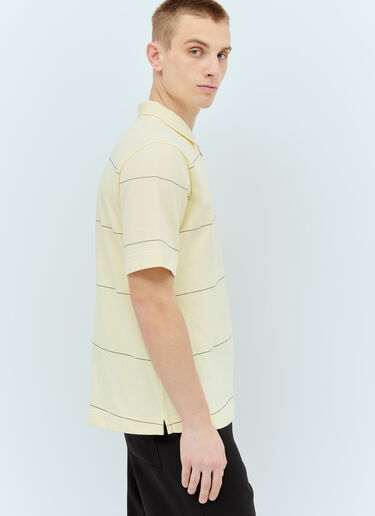 Burberry Striped Polo Shirt Yellow bur0155046