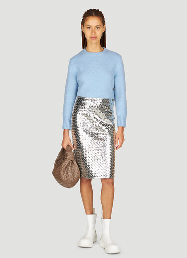 Felted Wool Sweater Bottega Veneta Felted Wool Sweater Blue bov0253077
