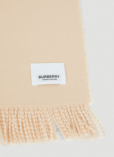 Burberry 徽标提花围巾 米色 bur0251094