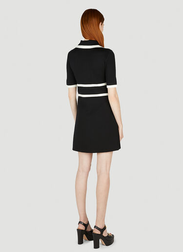 Gucci Contrast Trim Mini Dress Black guc0251210