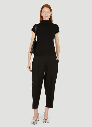 Issey Miyake Tapered Pants Black ism0251008