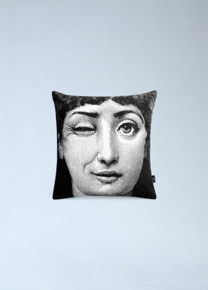 Fornasetti Tema e Variazioni N.82 And N.130 Cushion Black wps0691883