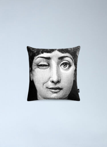 Fornasetti Tema e Variazioni N.82 And N.130 Cushion Black wps0691885