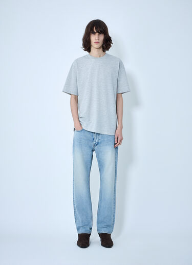 Saint Laurent Cassandre Oversize T-Shirt Grey sla0162009