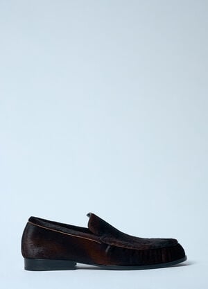 Dries Van Noten Calf Hair Loafers Brown dvn0257002