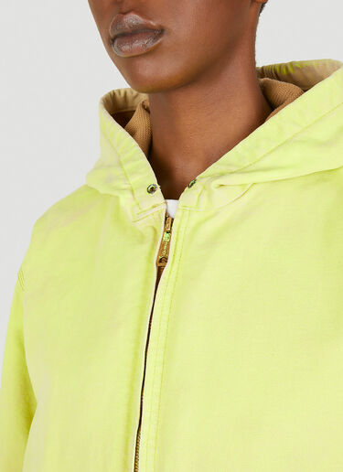 NOTSONORMAL Zip Up Hooded Sweatshirt Yellow nsm0348004