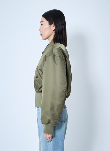 Saint Laurent ボンバージャケット  グリーン sla0260069