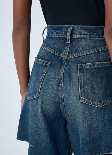 Maison Margiela 破洞五袋式牛仔裤 蓝色 mla0261005