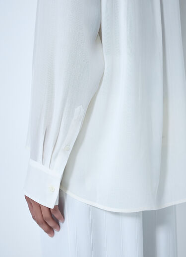 Sheer Silk Blouse TOTEME Sheer Silk Blouse White tot0264023