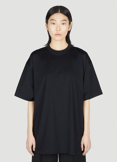 Balenciaga 로고 프린트 티셔츠 블랙 bal0251020