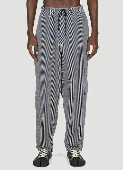 Yohji Yamamoto Pinstripe Pants Black yoy0150016