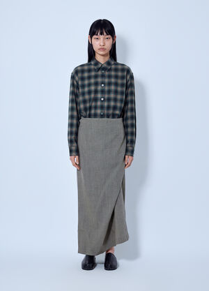 Our Legacy Twisted Shirt Dress Grey our0265022