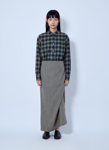 Our Legacy Twisted Shirt Dress Grey our0265022