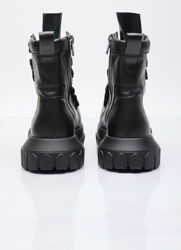 Rick Owens Jumbo Laced Bozo Tractor Boots Black ric0155029