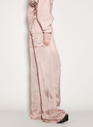 Rick Owens Satin Track Pants Pink ric0255001