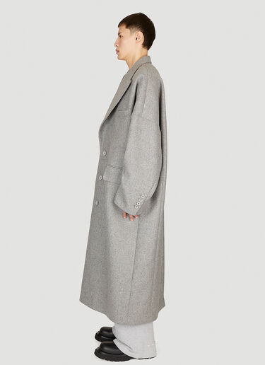 Dolce & Gabbana Double-Breasted Wool Coat Grey dol0154001