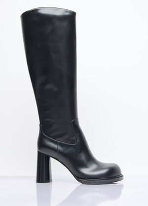GANNI Cliff Heeled Boots Black gan0259089