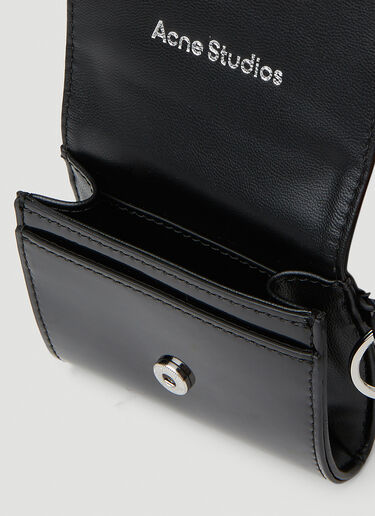 Acne Studios Face Plaque Wallet Black acn0151050