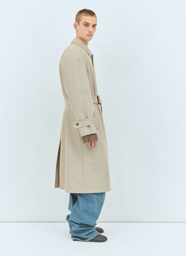 Maison Margiela Raw Cuffs Trench Coat Beige mla0158001