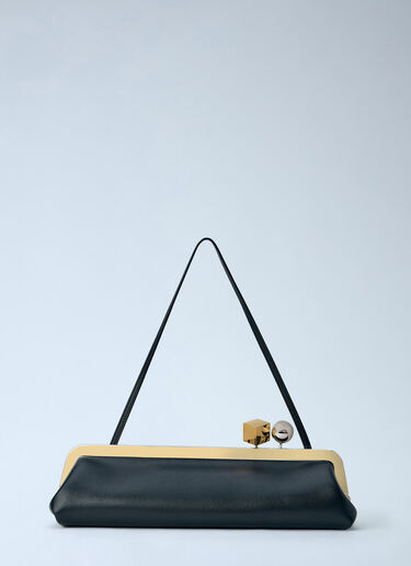 LN-CC® - Jacquemus: La Pochette Salon Shoulder Bag - Black Jacquemus La Pochette Salon Shoulder Bag Black jac0266068