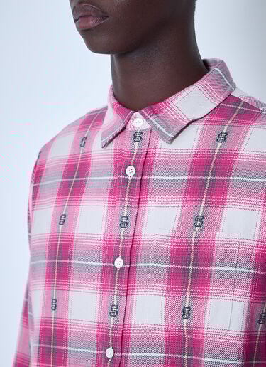 Stüssy Motif Plaid Shirt Pink sts0160005