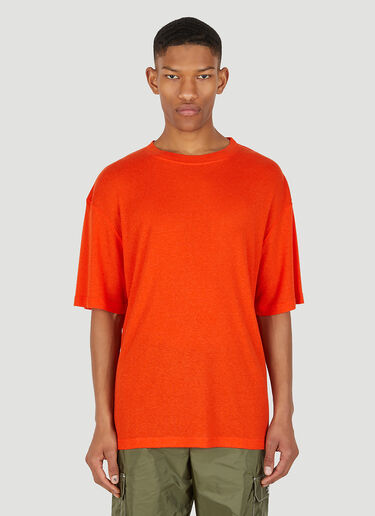 A-COLD-WALL* Artisan Slogan Print T-Shirt Orange acw0148004