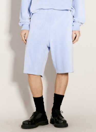 Martine Rose Terry Cloth Shorts Blue mtr0156012