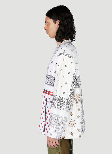 Bandana Patchwork Concho Shirt Children Of The Discordance Bandana Patchwork Concho Shirt White cod0151005