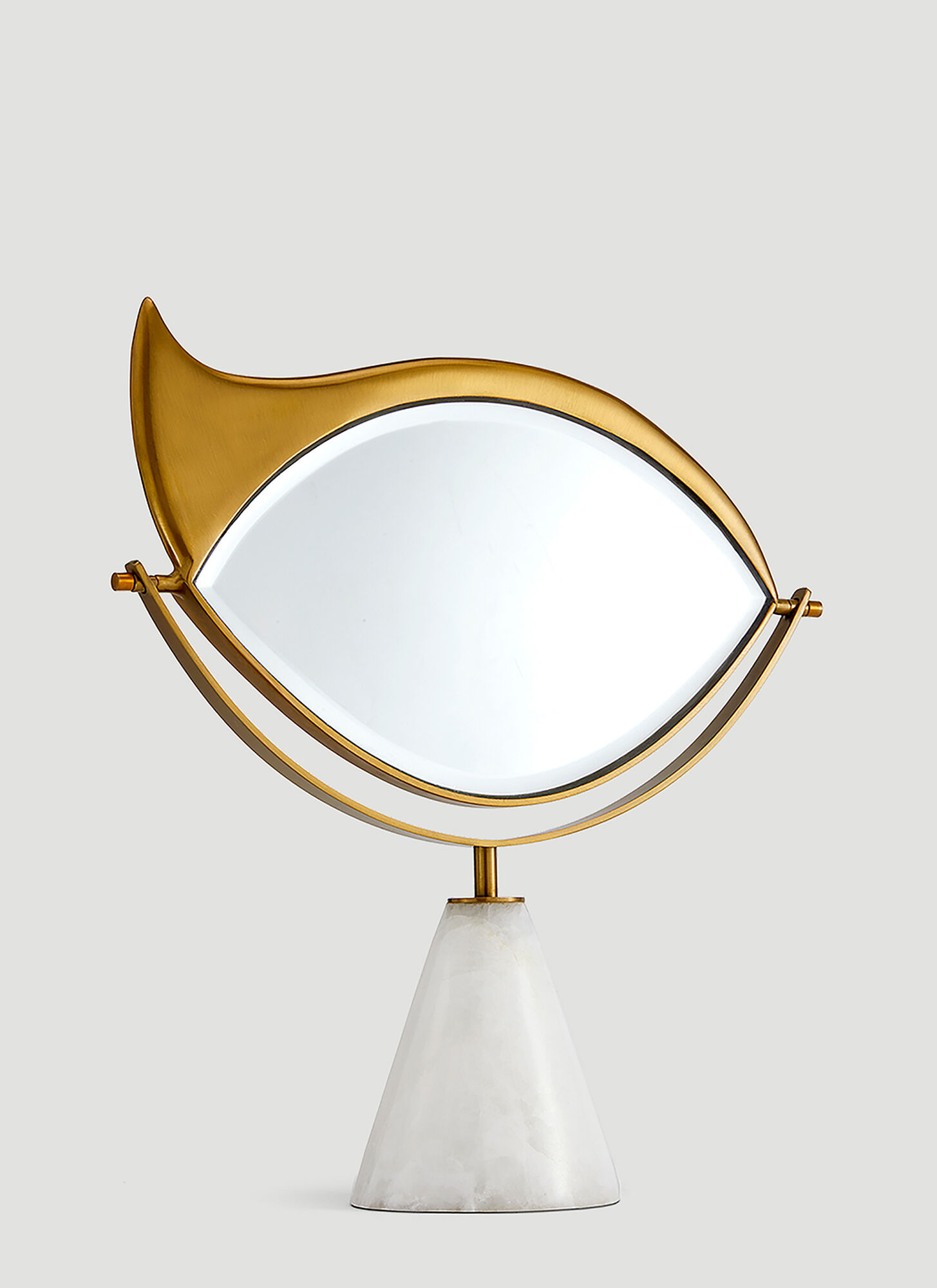 Shop L'objet Lito Vanity Mirror In Gold