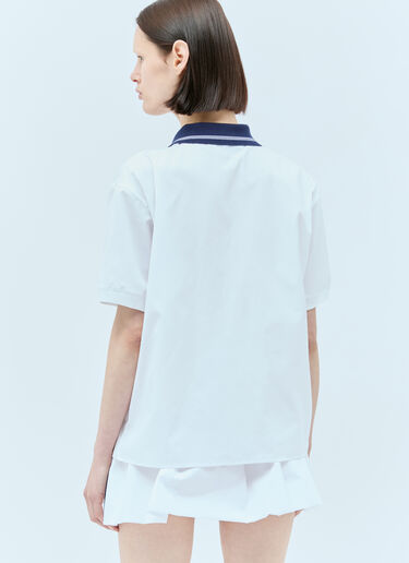 Miu Miu Short Sleeve Poplin Shirt White miu0257012