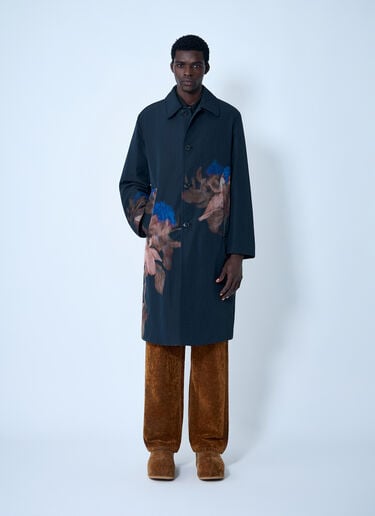 Rankle Printed Tailored Coat Dries Van Noten Rankle Printed Tailored Coat Black dvn0162002