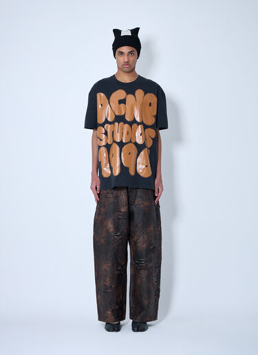 Acne Studios 2023 印花牛仔裤  棕色 acn0160001