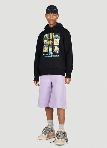 JW Anderson Frog Hooded Sweatshirt Black jwa0154008