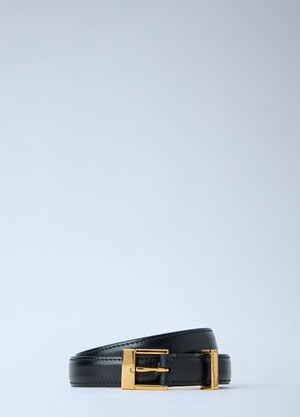 Khaite Manhattan Leather Belt Black kha0265021