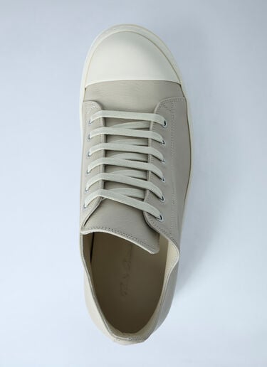 Rick Owens Lace-Up Leather Sneakers Beige ric0163030