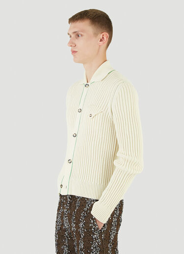 Ribbed-Knit Cardigan Bottega Veneta Ribbed-Knit Cardigan Beige bov0144009